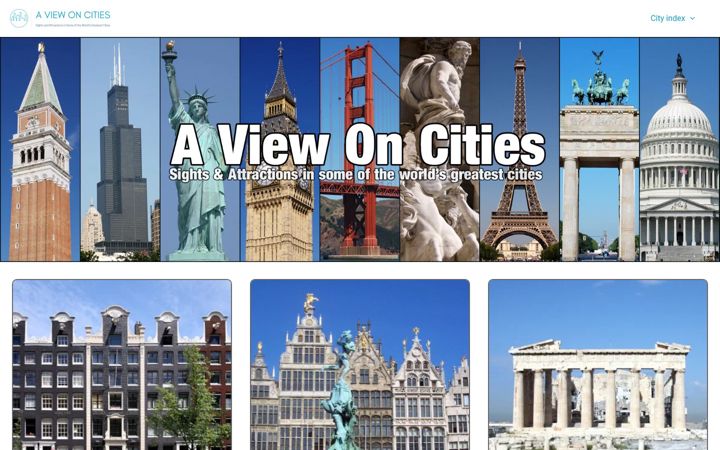 Screenshot of aviewoncities.com