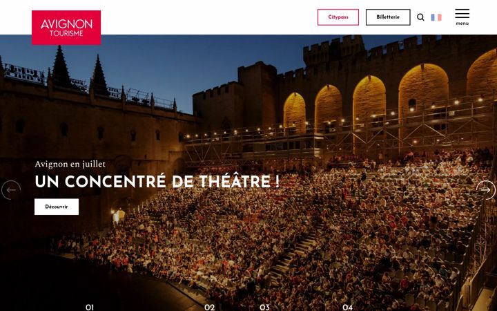 Capture d'écran de avignon-tourisme.com