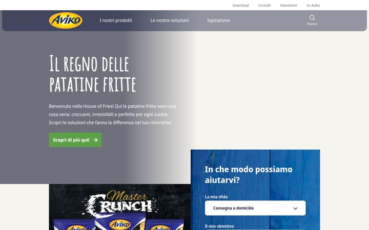 Screenshot of aviko.it
