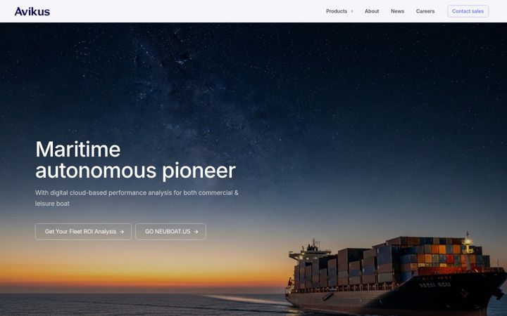 Screenshot of avikus.ai