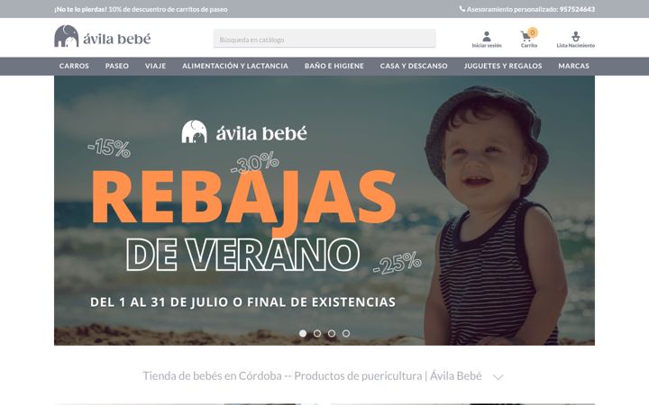 Screenshot of avilabebe.com