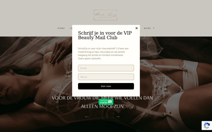 Screenshot of avilalamaboudoir.nl