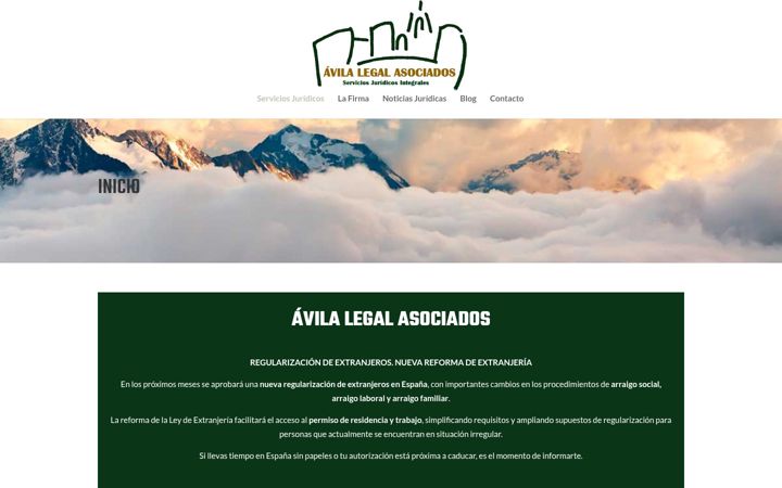 Screenshot of avilalegalasociados.com