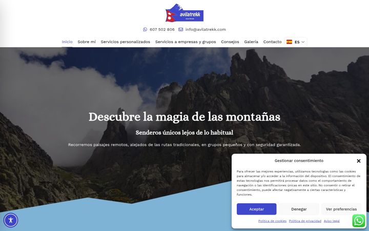 Screenshot of avilatrekk.es