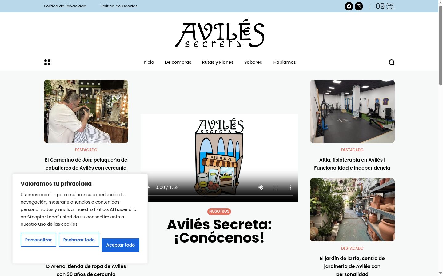 Screenshot tal-banner tal-kunsens muri qabel kwalunkwe interazzjoni
