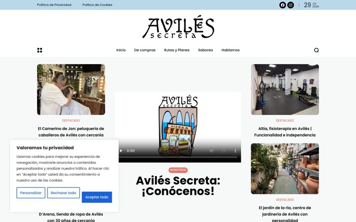 Screenshot of avilessecreta.com