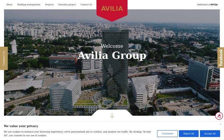 Screenshot of avilia.co.il