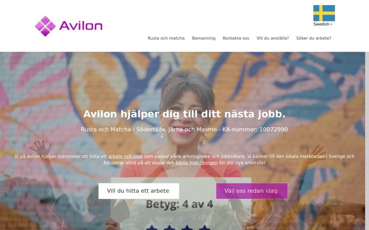 Screenshot of avilon.se