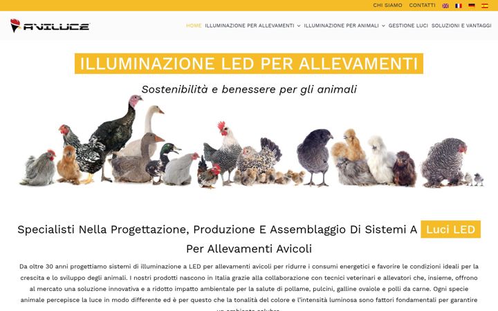 Screenshot of aviluce.eu