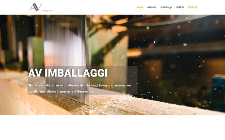Screenshot of avimballaggi.it