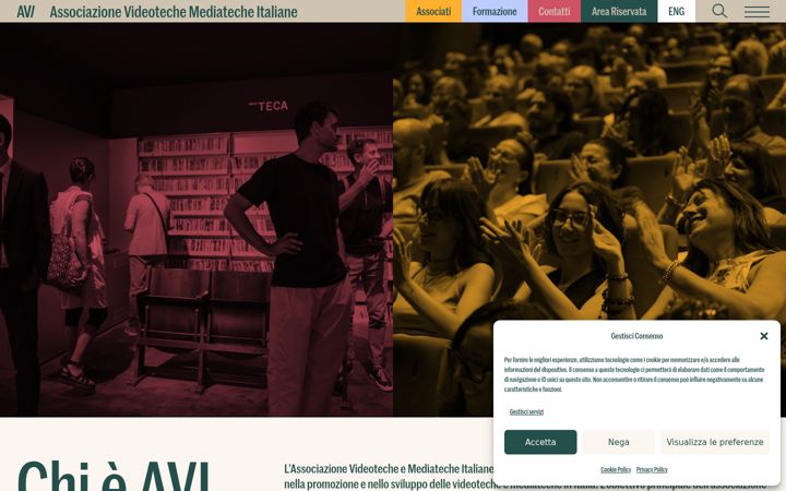 Captura de pantalla de avimediateche.it