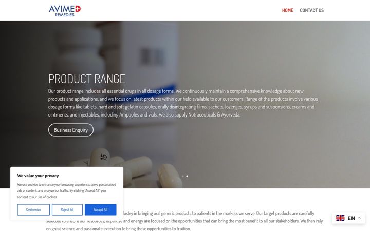 Screenshot of avimedremedies.com