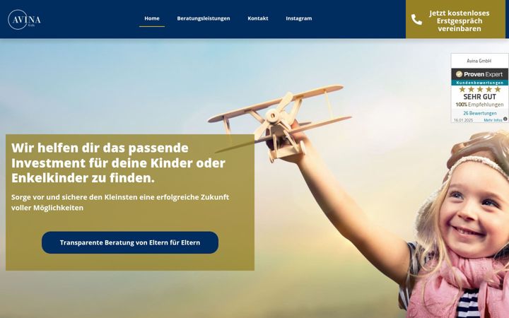Screenshot of avina-kids.de