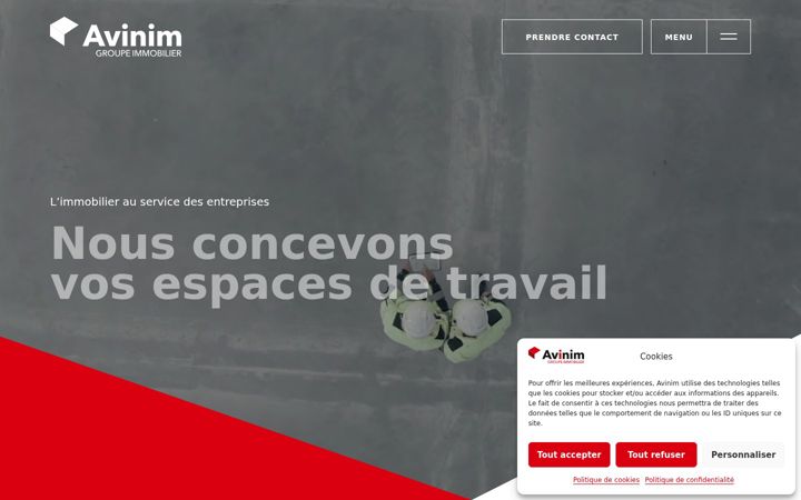 Capture d'écran de avinim.fr