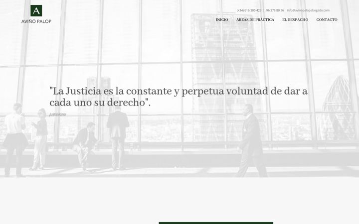 Screenshot of avinopalopabogado.com