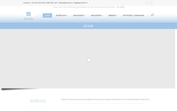 Screenshot of avinsol.ro