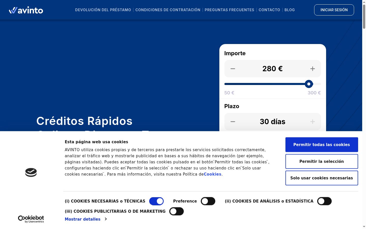 Captura de ecrã do banner de consentimento apresentado antes de qualquer interação