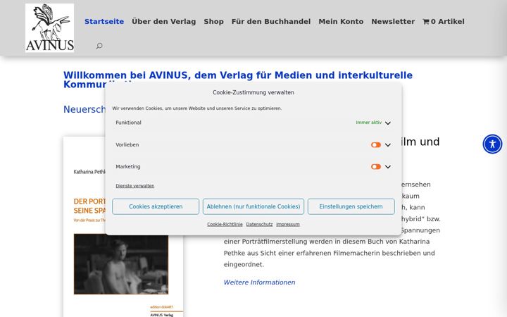 Screenshot of avinus.de