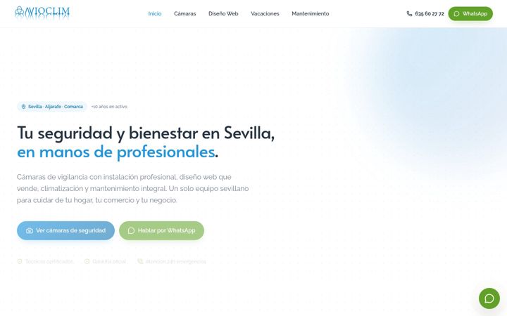 Screenshot of avioclim.com