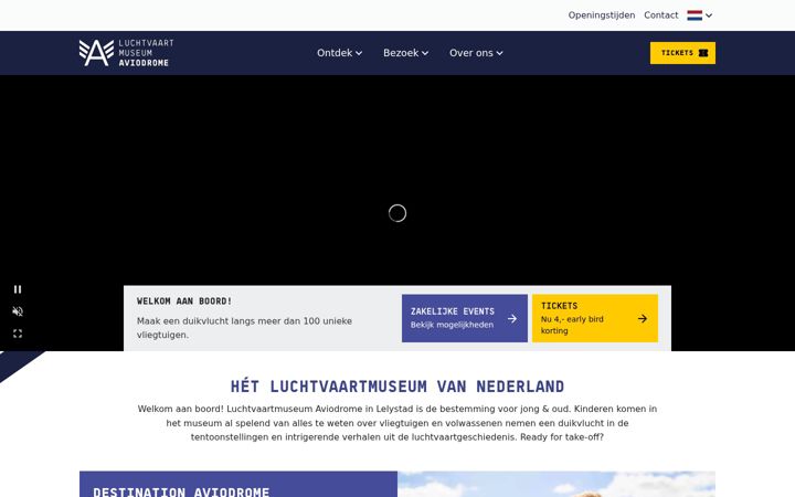Screenshot of aviodrome.nl