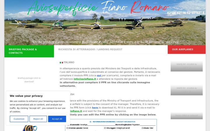 Screenshot of aviofiano.it