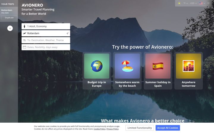 Screenshot of avionero.com