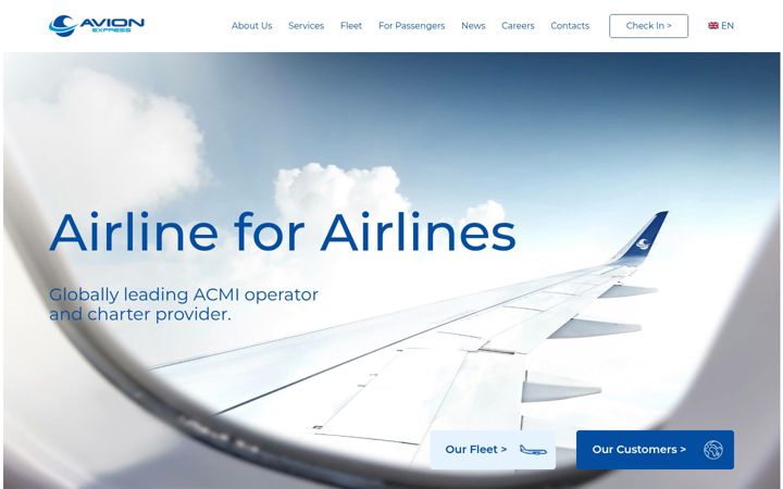 Screenshot of avionexpressmalta.aero