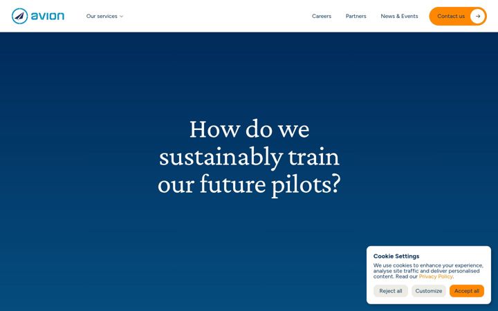 Screenshot of aviongroup.aero