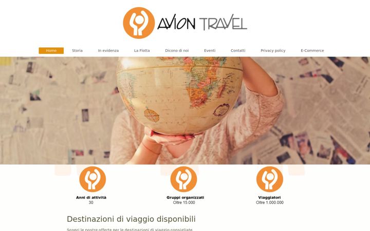 Screenshot of aviontravelviaggi.it