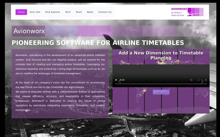Screenshot of avionworx.com