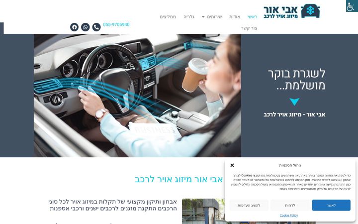 Screenshot of aviorac.co.il