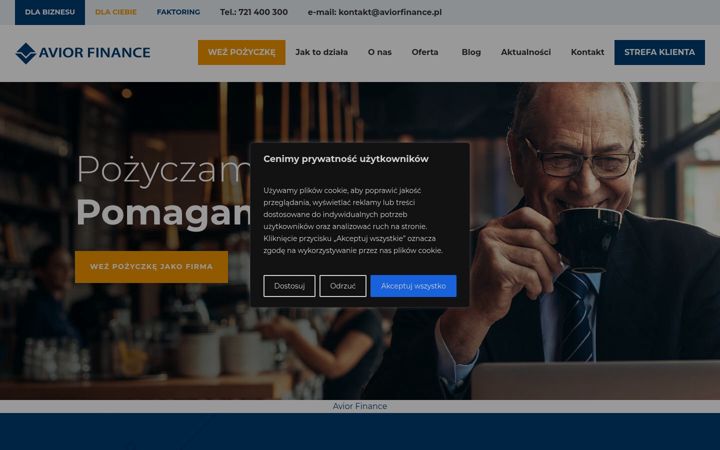 Screenshot of aviorfinance.pl