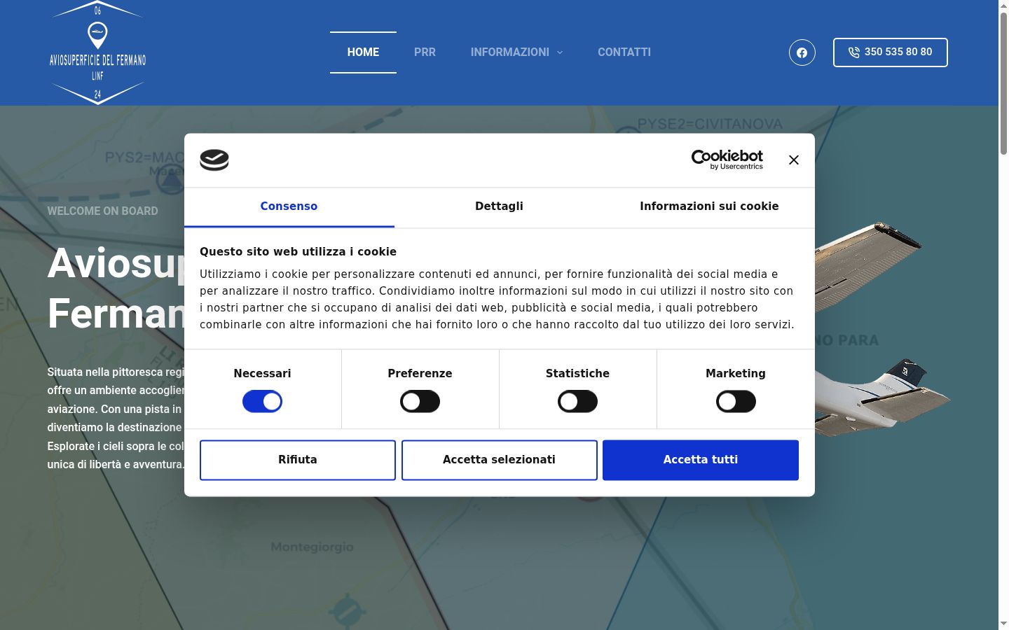 Sutikimo reklamjuostės, rodytos prieš bet kokią sąveiką, ekrano kopija