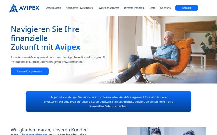 Screenshot of avipex.net