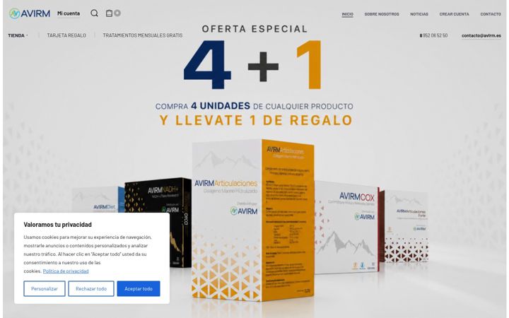 Screenshot of avirm.es