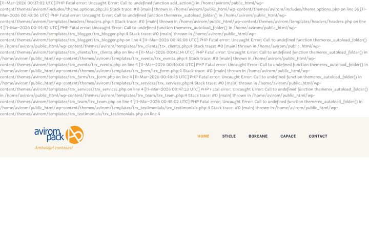 Screenshot of avirom.ro