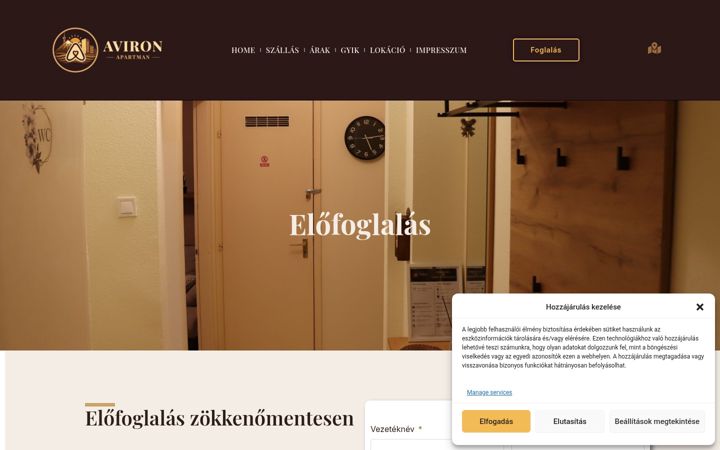 Screenshot of avironapartman.com