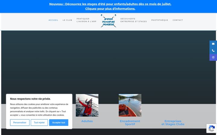 Capture d'écran de avironrp.fr