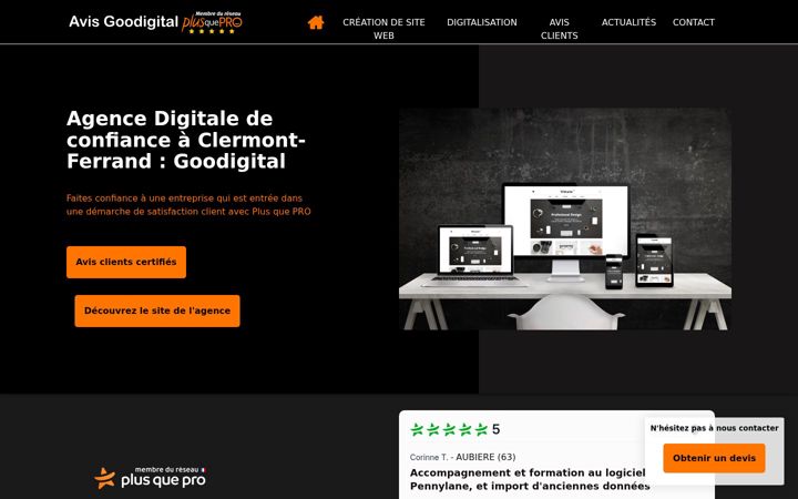 Screenshot of avis-goodigital.fr