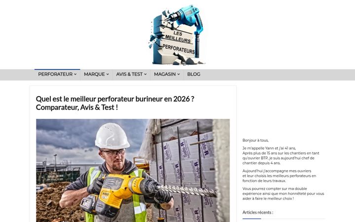 Screenshot of avis-perforateur.fr