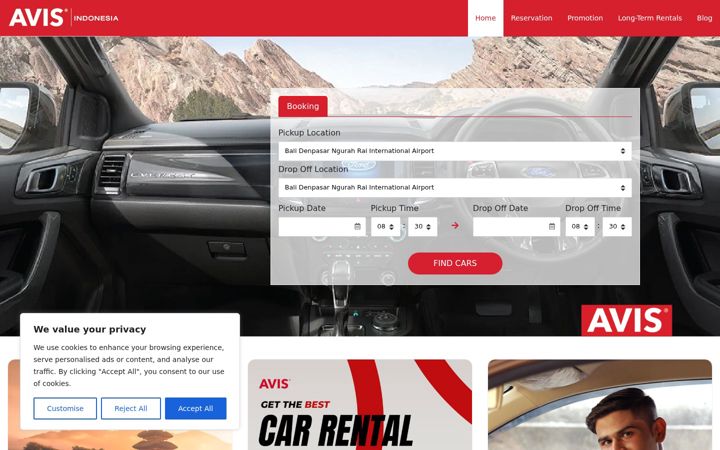 Screenshot of avis.co.id