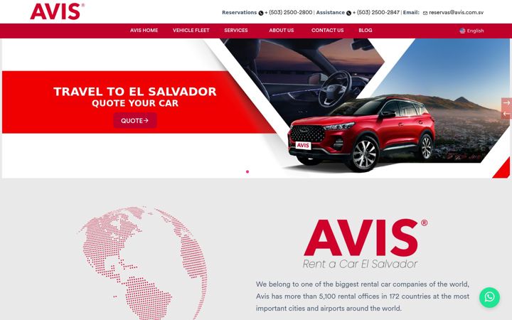 Skjámynd af avis.com.sv