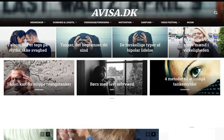 Screenshot of avisa.dk