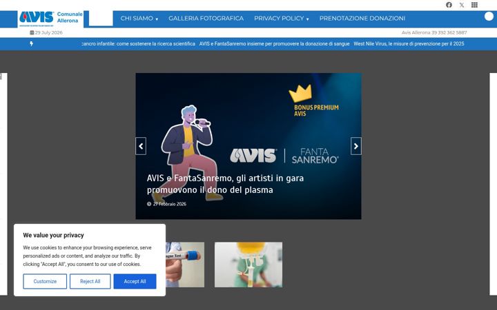Screenshot of avisallerona.com