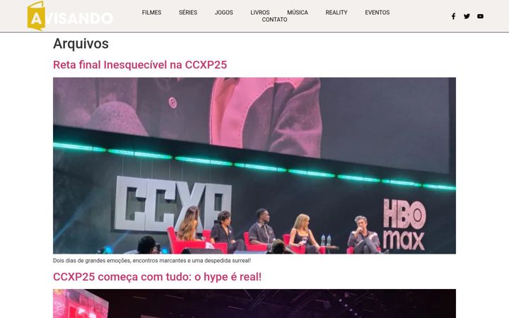 Screenshot of avisando.com.br