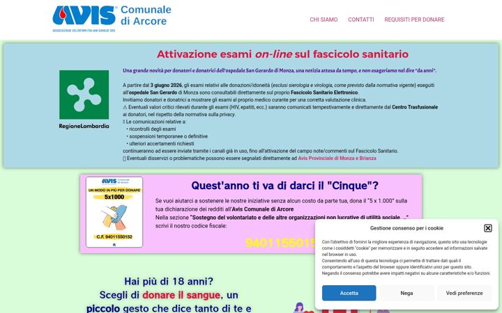Screenshot of avisarcore.it