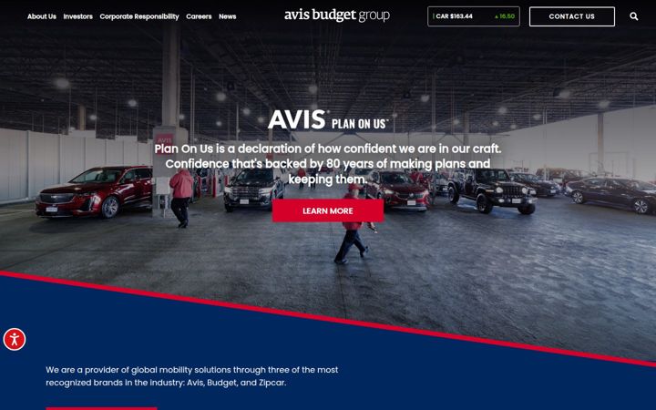 Screenshot of avisbudget.com