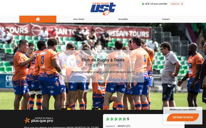 Screenshot of avisclient-ustours.fr