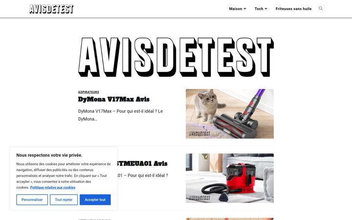 Screenshot of avisdetest.com