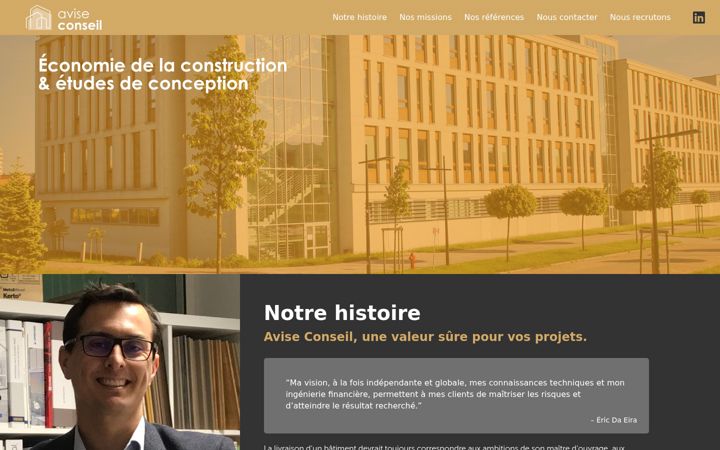 Screenshot ta' aviseconseil.fr